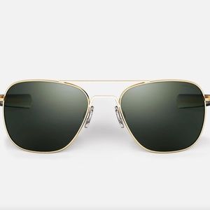 Randolph Aviator 23k gold Sunglasses